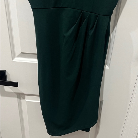 Chic Forest Green Mini Dress, Size Small - Picture 3 of 8